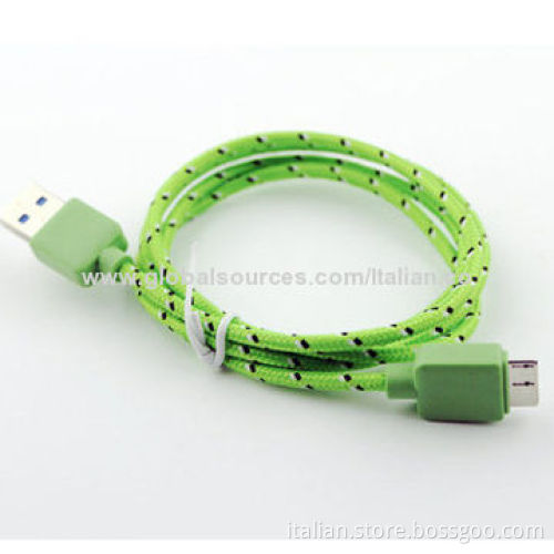 Braided Fabric USB3.0 Note3 Cable for Samsung Galaxy Note3